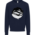 Ying Yan Orca Killer Whale Kids Sweatshirt Jumper Navy Blue
