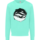 Ying Yan Orca Killer Whale Kids Sweatshirt Jumper Peppermint