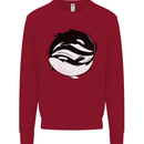Ying Yan Orca Killer Whale Kids Sweatshirt Jumper Red