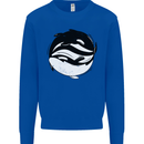 Ying Yan Orca Killer Whale Kids Sweatshirt Jumper Royal Blue