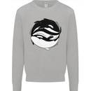 Ying Yan Orca Killer Whale Kids Sweatshirt Jumper Sports Grey
