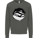 Ying Yan Orca Killer Whale Kids Sweatshirt Jumper Storm Grey