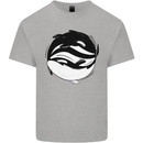 Ying Yan Orca Killer Whale Kids T-Shirt Childrens Sports Grey