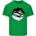 Ying Yan Orca Killer Whale Mens Cotton T-Shirt Tee Top Irish Green