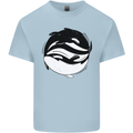 Ying Yan Orca Killer Whale Mens Cotton T-Shirt Tee Top Light Blue