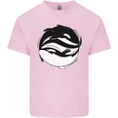 Ying Yan Orca Killer Whale Mens Cotton T-Shirt Tee Top Light Pink