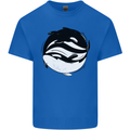 Ying Yan Orca Killer Whale Mens Cotton T-Shirt Tee Top Royal Blue