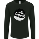 Ying Yan Orca Killer Whale Mens Long Sleeve T-Shirt Black