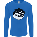 Ying Yan Orca Killer Whale Mens Long Sleeve T-Shirt Royal Blue