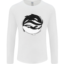 Ying Yan Orca Killer Whale Mens Long Sleeve T-Shirt White