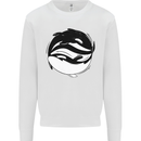 Ying Yan Orca Killer Whale Mens Sweatshirt Jumper White