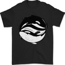 Ying Yan Orca Killer Whale Mens T-Shirt 100% Cotton Black