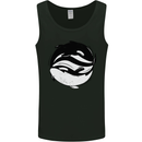 Ying Yan Orca Killer Whale Mens Vest Tank Top Black