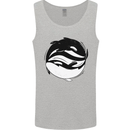 Ying Yan Orca Killer Whale Mens Vest Tank Top Sports Grey