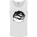 Ying Yan Orca Killer Whale Mens Vest Tank Top White
