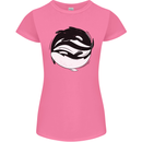 Ying Yan Orca Killer Whale Womens Petite Cut T-Shirt Azalea