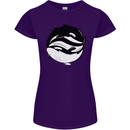 Ying Yan Orca Killer Whale Womens Petite Cut T-Shirt Purple