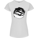 Ying Yan Orca Killer Whale Womens Petite Cut T-Shirt White