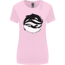 Ying Yan Orca Killer Whale Womens Wider Cut T-Shirt Light Pink