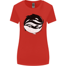 Ying Yan Orca Killer Whale Womens Wider Cut T-Shirt Red
