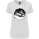 Ying Yan Orca Killer Whale Womens Wider Cut T-Shirt White