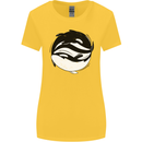 Ying Yan Orca Killer Whale Womens Wider Cut T-Shirt Yellow