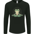 Yoga Frog Meditation Mens Long Sleeve T-Shirt Black