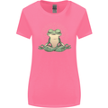 Yoga Frog Meditation Womens Wider Cut T-Shirt Azalea