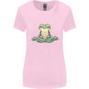 Yoga Frog Meditation Womens Wider Cut T-Shirt Light Pink