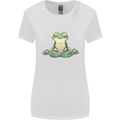 Yoga Frog Meditation Womens Wider Cut T-Shirt White