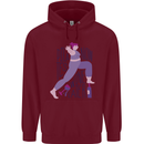 Yoga Pilates Now Wine Later Funny Alcohol Childrens Kids Hoodie Maroon