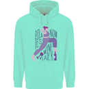 Yoga Pilates Now Wine Later Funny Alcohol Childrens Kids Hoodie Peppermint