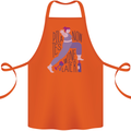 Yoga Pilates Now Wine Later Funny Alcohol Cotton Apron 100% Organic Orange