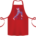 Yoga Pilates Now Wine Later Funny Alcohol Cotton Apron 100% Organic Red