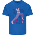 Yoga Pilates Now Wine Later Funny Alcohol Kids T-Shirt Childrens Royal Blue
