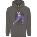 Yoga Pilates Now Wine Later Funny Alcohol Mens 80% Cotton Hoodie Charcoal