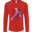 Yoga Pilates Now Wine Later Funny Alcohol Mens Long Sleeve T-Shirt Red