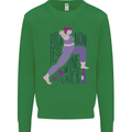 Yoga Pilates Now Wine Later Funny Alcohol Mens Sweatshirt Jumper Irish Green