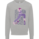 Yoga Pilates Now Wine Later Funny Alcohol Mens Sweatshirt Jumper Sports Grey