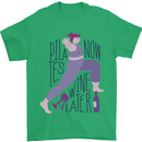 Yoga Pilates Now Wine Later Funny Alcohol Mens T-Shirt 100% Cotton Irish Green