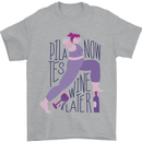 Yoga Pilates Now Wine Later Funny Alcohol Mens T-Shirt 100% Cotton Sports Grey