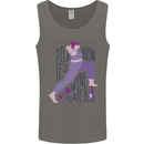 Yoga Pilates Now Wine Later Funny Alcohol Mens Vest Tank Top Charcoal