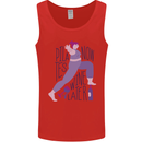 Yoga Pilates Now Wine Later Funny Alcohol Mens Vest Tank Top Red
