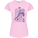 Yoga Pilates Now Wine Later Funny Alcohol Womens Petite Cut T-Shirt Light Pink