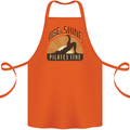 Yoga Rise and Shine Pilates Time Funny Cotton Apron 100% Organic Orange