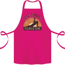 Yoga Rise and Shine Pilates Time Funny Cotton Apron 100% Organic Pink