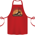Yoga Rise and Shine Pilates Time Funny Cotton Apron 100% Organic Red