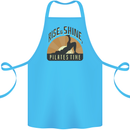 Yoga Rise and Shine Pilates Time Funny Cotton Apron 100% Organic Turquoise