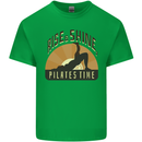 Yoga Rise and Shine Pilates Time Funny Mens Cotton T-Shirt Tee Top Irish Green