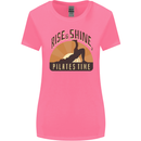 Yoga Rise and Shine Pilates Time Funny Womens Wider Cut T-Shirt Azalea